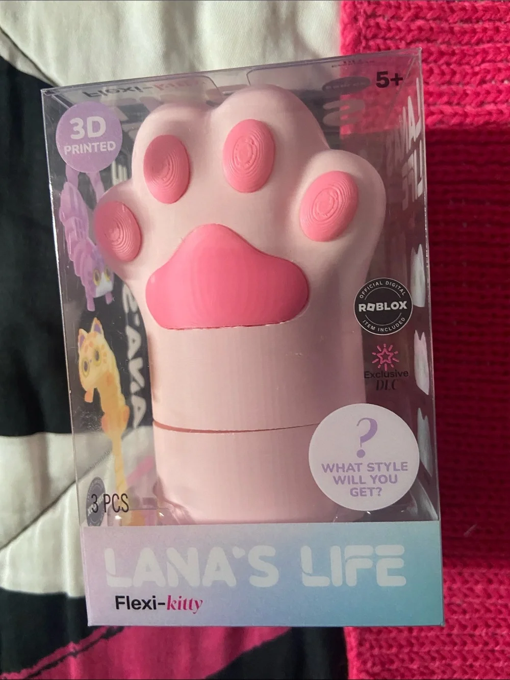 Flexi-Kitty Pink Paw Toy Lana life
